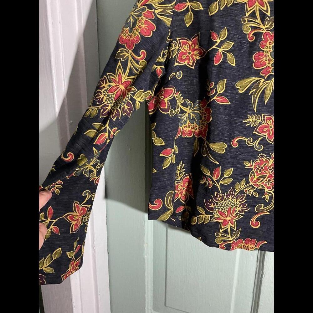 NTCO Nomadic Traders Linen/ Silk Button Up Blouse Size Large - Picture 6 of 8